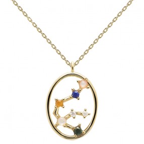 ŽENSKA PD PAOLA ZLATNA OGRLICA AQUARIUS-VODOLIJA SA POZLATOM 18k