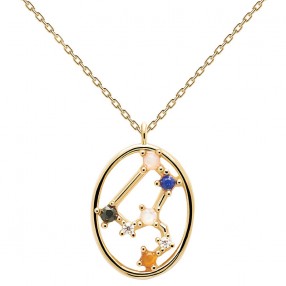 ŽENSKA PD PAOLA ZLATNA OGRLICA LEO - LAV - SA POZLATOM 18k