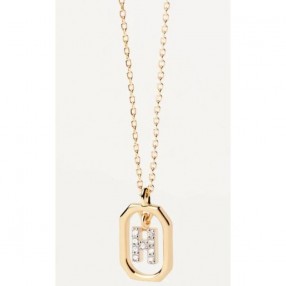 ŽENSKA PD PAOLA LETTER H ZLATNA OGRLICA SA POZLATOM 18 K