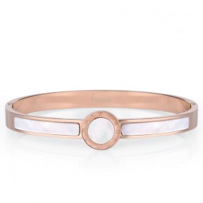 ŽENSKA FREELOOK ROZE ZLATNA NARUKVICA OD HIRURŠKOG ČELIKA