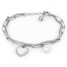 ŽENSKA FREELOOK SREBRNA NARUKVICA OD HIRURŠKOG ČELIKA