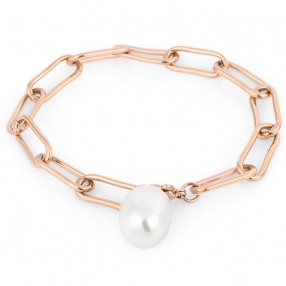 ŽENSKA FREELOOK ROZE ZLATNA NARUKVICA OD HIRURŠKOG ČELIKA