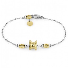 ŽENSKA FREELOOK SREBRNA ZLATNA NARUKVICA OD HIRURŠKOG ČELIKA