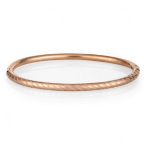 ŽENSKA FREELOOK ROZE ZLATNA NARUKVICA OD HIRURŠKOG ČELIKA M