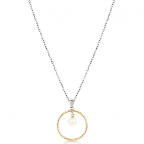 ŽENSKA FREELOOK SREBRNA ZLATNA OGRLICA OD HIRURŠKOG ČELIKA