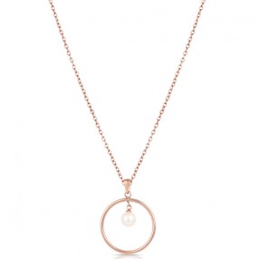 ŽENSKA FREELOOK ROZE ZLATNA OGRLICA OD HIRURŠKOG ČELIKA