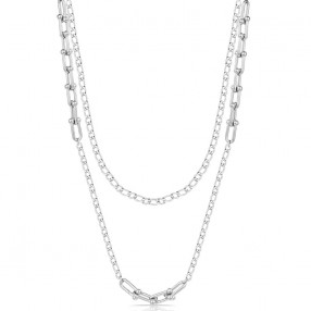 ŽENSKA FREELOOK SREBRNA OGRLICA OD HIRURŠKOG ČELIKA