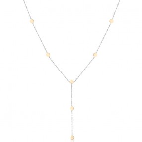 ŽENSKA FREELOOK SREBRNA ZLATNA OGRLICA OD HIRURŠKOG ČELIKA