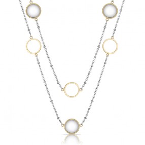 ŽENSKA FREELOOK SREBRNA ZLATNA OGRLICA OD HIRURŠKOG ČELIKA