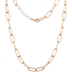 ŽENSKA FREELOOK ROZE ZLATNA OGRLICA OD HIRURŠKOG ČELIKA