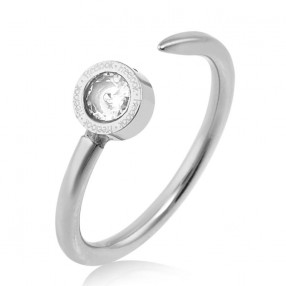 ŽENSKI FREELOOK SREBRNI PRSTEN OD HIRURŠKOG ČELIKA S