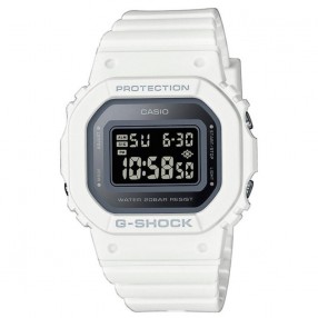 UNISEX CASIO G SHOCK CRNI BELI DIGITALNI SPORTSKI RUČNI SAT SA BELIM SILIKONSKIM KAIŠEM