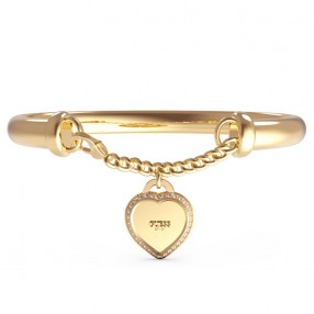 ŽENSKA GUESS FINE HEART ZLATNA NARUKVICA OD HIRURŠKOG ČELIKA