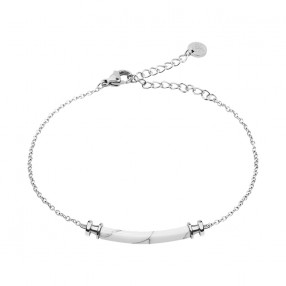 Paul Hewitt Starboard Srebrna Marble Narukvica Od Hirurškog Čelika