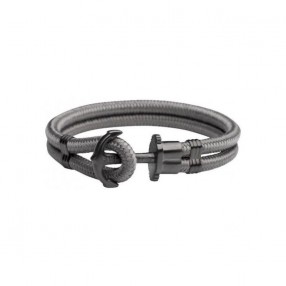 PAUL HEWITT PHREPS SIVA TEKSTILNA NARUKVICA SA CRNIM SIDROM XXL