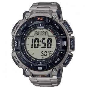 MUŠKI CASIO PRO TREK SIVI SPORTSKI RUČNI SAT SA SIVIM METALNIM KAIŠEM