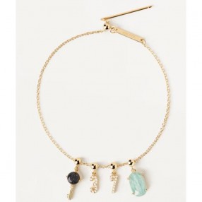 ŽENSKA PD PAOLA CHARMS ZLATNA NARUKVICA SA POZLATOM 18K