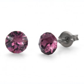 ŽENSKE OLIVER WEBER SENSITIVE MIDI AMETHYST MINDJUŠE SA SWAROVSKI KRISTALIMA