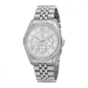 Ženski Polo Santa Barbara Unique Multifunction Srebrni Sportsko Elegantni Ručni Sat Sa Metalnim Kaišem