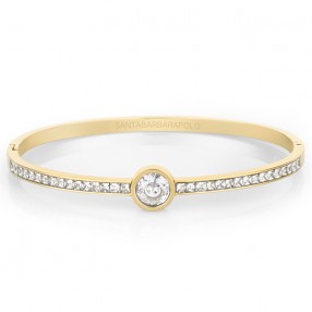 ŽENSKA SANTA BARBARA POLO ZLATNA NARUKVICA OD HIRURŠKOG ČELIKA