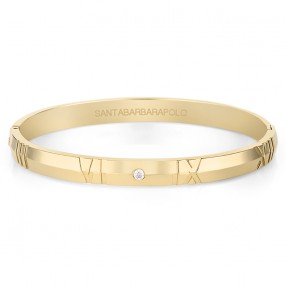 ŽENSKA SANTA BARBARA POLO ZLATNA NARUKVICA OD HIRURŠKOG ČELIKA