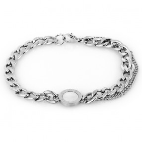 ŽENSKA SANTA BARBARA POLO SREBRNA NARUKVICA OD HIRURŠKOG ČELIKA