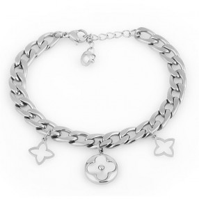 ŽENSKA SANTA BARBARA POLO SREBRNA NARUKVICA OD HIRURŠKOG ČELIKA