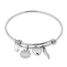 ŽENSKA SANTA BARBARA POLO SREBRNA NARUKVICA OD HIRURŠKOG ČELIKA