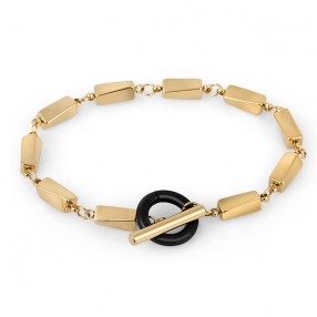 ŽENSKA SANTA BARBARA POLO ZLATNA NARUKVICA OD HIRURŠKOG ČELIKA M