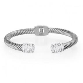 ŽENSKA SANTA BARBARA POLO SREBRNA NARUKVICA OD HIRURŠKOG ČELIKA