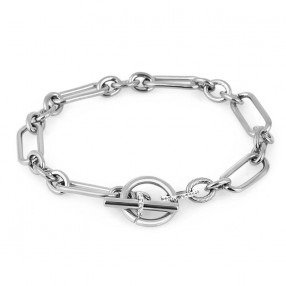 ŽENSKA SANTA BARBARA POLO SREBRNA NARUKVICA OD HIRURŠKOG ČELIKA