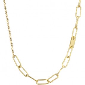 ŽENSKA SANTA BARBARA POLO ZLATNA OGRLICA OD HIRURŠKOG ČELIKA