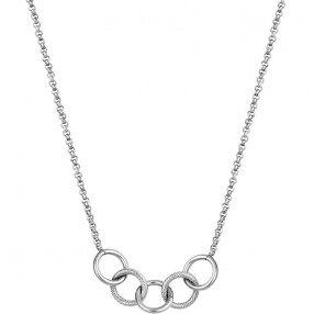 ŽENSKA SANTA BARBARA POLO SREBRNA OGRLICA OD HIRURŠKOG ČELIKA