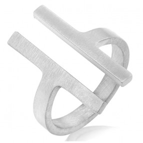 ŽENSKI SANTA BARBARA POLO SREBRNI PRSTEN OD HIRURŠKOG ČELIKA S