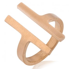 ŽENSKI SANTA BARBARA POLO ROZE ZLATNI PRSTEN OD HIRURŠKOG ČELIKA M