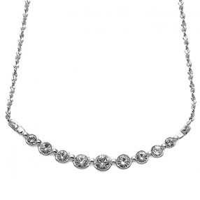 Ženska Oliver Weber Soon Crystal Ogrlica sa swarovski belim kristalom