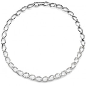 Ženska Oliver Weber Fine Crystal Ogrlica sa swarovski belim kristalom