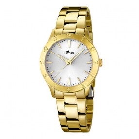 Ženski Lotus Trendy Zlatni Beli Elegantni ručni sat