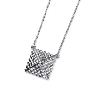 Ženski Oliver Weber CuLight Crystal Lančić sa swarovski belim kristalnim priveskom