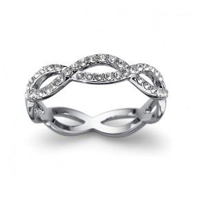 Ženski Oliver Weber Extra Crystal prsten sa swarovski belim kristalom