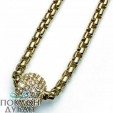 ŽENSKI OLIVER WEBER SOFT GOLD CRYSTAL LANČIĆ SA SWAROVSKI BELIM KRISTALIMA
