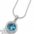 ŽENSKI OLIVER WEBER COAST AQUAMARINE LANČIĆ SA SWAROVSKI PLAVIM KRISTALOM