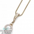 ŽENSKI OLIVER WEBER CLASS GOLD CRYSTAL PEARL LANČIĆ SA SWAROVSKI BELOM PERLOM