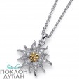 ŽENSKI OLIVER WEBER EDELWEISS LANČIĆ SA SWAROVSKI BELIM KRISTALIMA