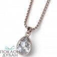 ŽENSKI OLIVER WEBER DELITE ROSEGOLD CRYSTAL LANČIĆ SA SWAROVSKI BELIM KRISTALOM