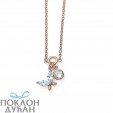 Ženski Oliver Weber There Rosegold Lančić Sa Swarovski Belim Kristalnim Priveskom
