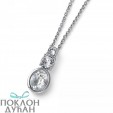 Ženski Oliver Weber Company Crystal Lančić Sa Belim Swarovski Kristalnim Priveskom