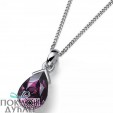 ŽENSKI OLIVER WEBER BOOST AMETHYST LANČIĆ SA SWAROVSKI LJUBIČASTIM KRISTALOM