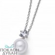 ŽENSKI OLIVER WEBER FOCUS PEARL LANČIĆ SA SWAROVSKI BELOM PERLOM I KRISTALOM