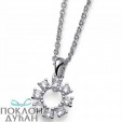ŽENSKI OLIVER WEBER GLINT CRYSTAL LANČIĆ SA SWAROVSKI BELIM KRISTALIMA